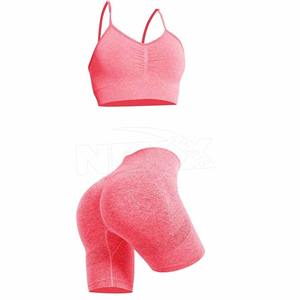 Nouvel ensemble de yoga respirant sur mesure pour femmes, best-seller, couleur unie, fabriqué dans les meilleurs matériaux, ensembles de yoga OEM - Product Image 1