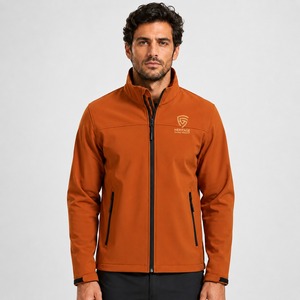 Blouson Softshell Unisexe Personnalisé pour l'extérieur, Veste Bomber Entièrement Zippée, Rembourrée, Coupe-Vent, Légère, Grandes Tailles, Broderie - Product Image 1