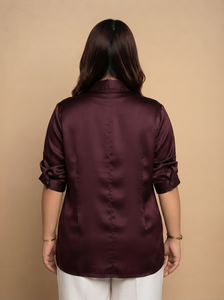 เสื้อเชิ้ตผ้าคอตตอนผสมสำหรับผู้หญิง ดีไซน์สวยหรู เหมาะสำหรับใส่ทำงาน เรียน และใส่ในชีวิตประจำวัน ซื้อโดยตรงจากผู้ผลิต - Product Image 2