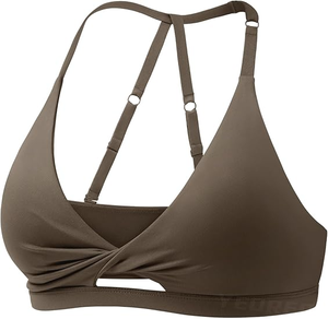 Custom Women Breathable Twist Front Gym Bra Quick Dry Athletic Bra <b>Top</b> Wholesale Breathable - Product Image 6