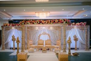 Mandaps FRP de aspecto de madera tradicional para boda, magnífica boda Maharani, Avni Mandap, fabulosa boda hindú, Vidhi Mandap UK - Product Image 3