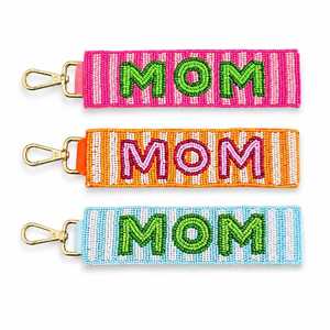 Llavero Portamonedas de Acero Inoxidable con Gato de Dibujos Animados Bordado a Mano que Cambia de Color, con Cuentas de Semillas y Etiqueta Personalizada para Bolsos de Boda - Product Image 1