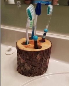 Soporte de Cepillo de Dientes de Bambú Natural, Organizador de Baño Ecológico para Hogar y Hotel - Product Image 1
