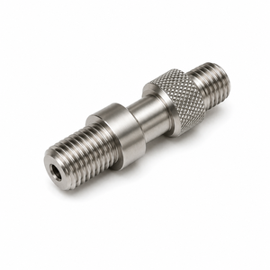 Conector Metálico Roscado Mecanizado por CNC Personalizado 3D TECHNO - Piezas de Torneado y Fresado de Precisión Servicio OEM/ODM Origen Gujarati - Product Image 1
