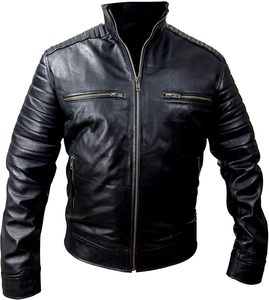 <b>Men's</b> Winter <b>Jacket</b> High Quality <b>White</b> Leather Style Warm Wholesale <b>jacket</b> for <b>men</b> - Product Image 3