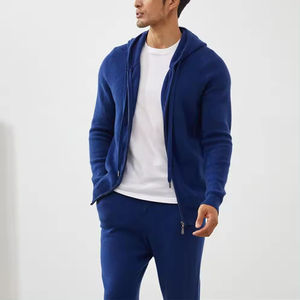 Fabricantes de Sudaderas con Capucha Personalizadas con Logotipo, para Hombre, de Cachemira Orgánica y Lana Merino, Estilo Moderno, Hombros Caídos, Tejido Grueso - Product Image 1