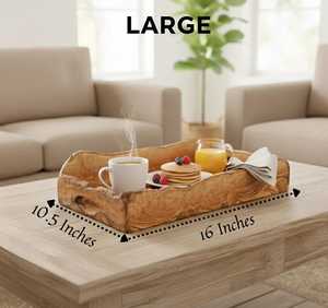 Rectangle Acacia Wooden Food Plate Drink <b>Coffee</b> Serving Tray for Restaurant <b>Walnut</b> Wood Serving Tray Handles Decorative Tray - Product Image 6