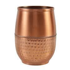 Gobelet en verre et cuivre avec boîte cadeau, tasse à eau ayurvédique, vaisselle en métal de qualité supérieure, fournisseur d'exportation en Inde - Product Image 5
