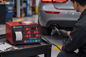 Analyseur d'échappements automobiles portable KOENG et analyseur 6 gaz OEM Garantie 1 an Fabriqué à Séoul - Product Image 3