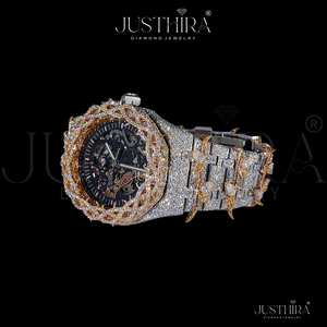 Reloj Automático Premium para Hombre, Totalmente Cubierto de Diamantes, Reloj de Pulsera de Acero, Estilo Hip-Hop, a un Precio Increíble - Product Image 3