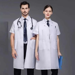 Medical Scrubs Nursing Women Knitted 100% Cotton Breathable Quick-drying Hospital Uniform Sets Joggers Cheap Price OEM - Product Image 4