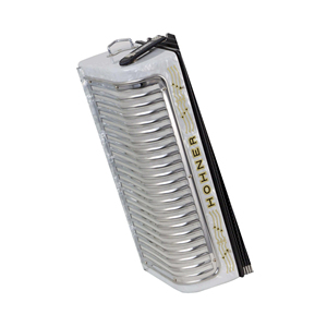 หีบเพลงอคคอร์เดียน Hohner Corona II Xtreme Professional รุ่นใหม่ล่าสุด แบบปุ่มกด FBbEb สีดำ Jet Black - Product Image 1