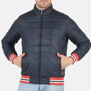 2026 Custom Style Winter <b>Men</b> Puffer <b>Jackets</b> Front High Street Style Nylon/Polyester Eco-Friendly Breathable Long Sleeves - Product Image 2
