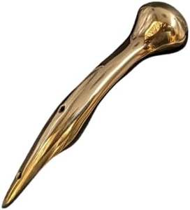 Bastón de Madera Victoriano Antiguo con Mango de Latón Pulido de Diseño, 11 CM - Product Image 2