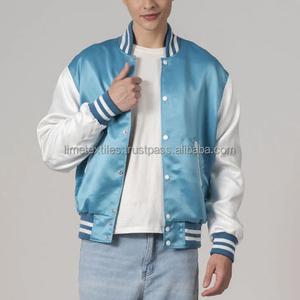 Veste en satin vintage personnalisée de haute qualité, veste de style universitaire personnalisée, veste brodée avec logo personnalisé - Product Image 1