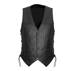 Chaleco de Motocicleta de Cuero, Ropa de Seguridad, Chaleco de Motocicleta de Cuero de Alta Calidad, Chaleco de Motocicleta de Cuero Hecho a Medida al por Mayor - Product Image 1