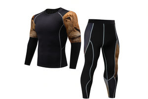 เสื้อแรชการ์ดผู้ชาย ชุดเสื้อสำหรับ MMA BJJ คุณภาพสูง สำหรับการฝึกซ้อมแบบรัดรูป ป้องกันรังสียูวี UPF50+ ผลิตจากผ้าสแปนเด็กซ์/โพลีเอสเตอร์ ระบายอากาศได้ดี รับผลิตแบบ OEM - Product Image 3