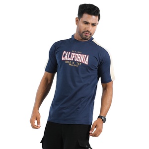 Venta al por mayor 100% algodón de primera calidad 180 GSM camisetas para hombres logotipo personalizado etiquetas de talla grande transpirable hecho Bangladesh - Product Image 5