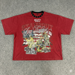 REXFIT SPORTS Camisetas de Algodón Blancas Personalizadas al por Mayor, Impresión por Transferencia de Calor y Serigrafía, Ropa para Hombre - Product Image 4