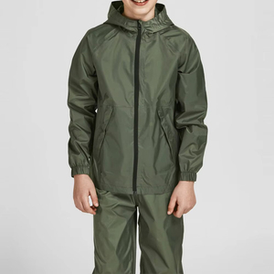 Ensemble de survêtement de jogging pour homme, édition de qualité supérieure, 100 % polyester, veste zippée et pantalon, coupe-vent en nylon - Product Image 2