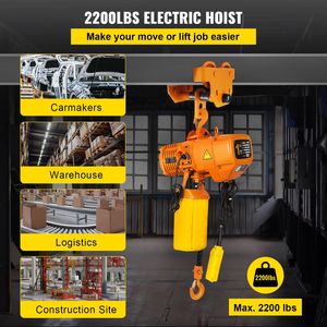 Paranco Elettrico a Catena G80 da 1 Tonnellata, Mobile Industriale, Capacità 500kg, Nuovo, per Sollevamento in Ristoranti, Fattorie e Industrie, Altezza 6m - Product Image 2
