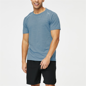 Camisetas de Gimnasio para Hombre Hechas a Medida, Nueva Llegada, Alta Calidad, Ecológicas, Transpirables, de Secado Rápido, Antiarrugas, Tela de Spandex/Poliéster - Product Image 2