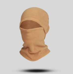 Cagoule unisexe d'extérieur, couvre-visage chaud d'hiver, 56-58 cm, en polaire beige, protection contre le froid pour adulte - Product Image 5