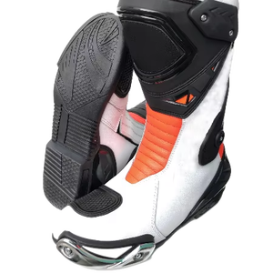 รองเท้าหนังสำหรับขี่มอเตอร์ไซค์แบบสปอร์ต ไซส์ใหญ่พิเศษ สำหรับฤดูร้อน เหมาะสำหรับขี่วิบาก ขี่ทางเรียบ ระบายอากาศได้ดี กันน้ำ - Product Image 1