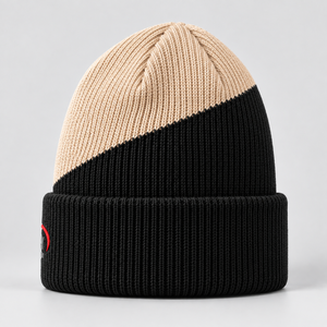 Bonnet en tricot de qualité supérieure avec tissu doux au toucher, ajustement extensible confortable, isolation thermique, logo brodé pour les jours froids - Product Image 4
