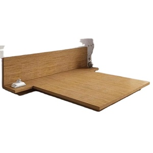 เตียงพับเก็บได้แบบมอร์ฟี ขนาดคิง/ควีน ทำจากไม้เนื้อแข็ง ดีไซน์ทันสมัยสไตล์นอร์ดิก พร้อมโครงเตียงแบบโปสเตอร์  แกะสลักด้วยมือ เฟอร์นิเจอร์ห้องนอน - Product Image 2