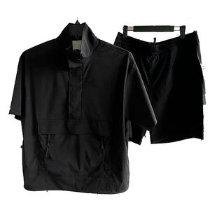 Ensemble de survêtement d'hiver tendance pour homme avec logo personnalisé, veste coupe-vent en nylon réfléchissant 3M et design de logo en nylon - Product Image 4