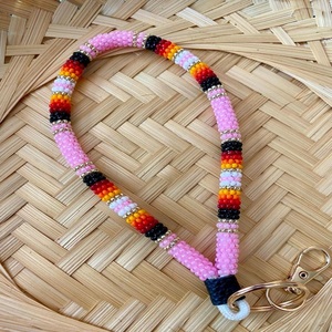 Collar de cuentas de semillas estilo bohemio para teléfono, llaves y credenciales, collar de cuentas de semillas coloridas para tarjetero de identificación - Product Image 6
