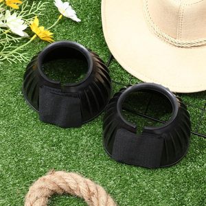 Botas de Campana para Caballos, <span class=keywords><strong>1</strong></span> Par Disponible, Protegen Contra Impactos en los Cascos, Botas de Goma para el Cuidado del Caballo en el Campo - Product Image 2