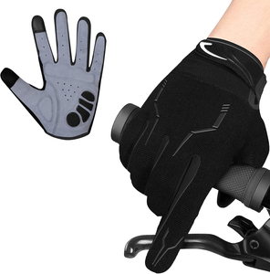 ถุงมือปั่นจักรยานสำหรับผู้ชายผู้หญิงแบบเต็มนิ้ว ถุงมือจักรยาน BMX จักรยานเสือภูเขา ถุงมือจักรยานแบบสัมผัสหน้าจอ ถุงมือกันลื่นแบบมีแผ่นรอง - Product Image 4