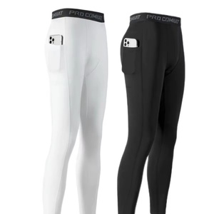 Men’s Quick-Drying Moisture-Wicking Training Pants High Elastic Compression <b>Leggings</b> Outdoor Sports Plus Size - Product Image 4