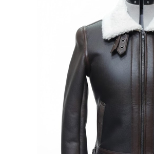 Chaqueta de Cuero Genuino Personalizada para Hombre, Color Sólido, Diseño Clásico de Lujo, Chaqueta Profesional de Alta Calidad para Hombre - Product Image 4