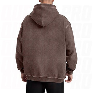Mens Couples Oversized Hoodie Sweatshirt Heavyweight Vintage Pullover with Soft Cotton Fleece Screen Printed Hoodies - Product Image 4