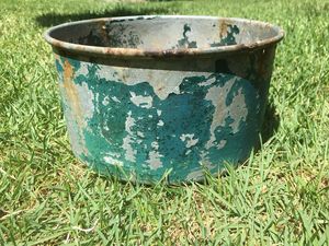 Antique style copper planter Scalloped <b>edge</b> <b>garden</b> container Patina finish outdoor planter Square copper <b>garden</b> pot - Product Image 6