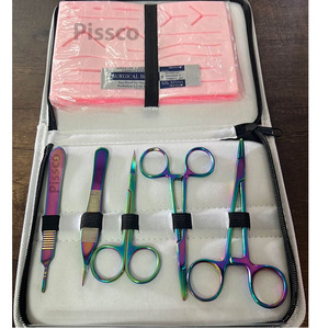 ชุดฝึกผ่าตัดเล็กน้อย PISSCO 5 ชิ้น ชุดผ่าตัด แผ่นซิลิโคน ชุดฝึกผ่าตัด ชุดฝึกหัดผ่าตัด ชุดฝึกอบรมการผ่าตัด - Product Image 1
