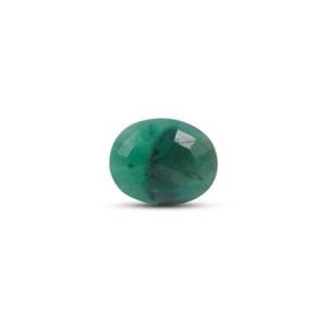 Natural Emerald 4.9 Carat Oval Faceted Loose Gemstone for Fine Jewelry - Product Image 2