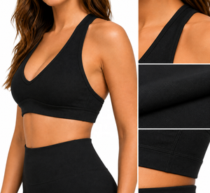 Conjunto de Yoga sin Costuras para Mujer, Sujetador Deportivo de un Hombro, Pantalones de Pierna Ancha de Cintura Alta, Transpirable, de Secado Rápido, Elástico, Ropa Deportiva para Gimnasio - Product Image 5