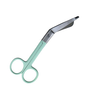 Ciseaux à pansements Lister 14 cm, base colorée, certifiés CE Classe I, en acier inoxydable allemand, pour premiers secours, hôpitaux et cliniques - Product Image 4