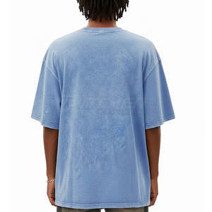 Camiseta de Moda Simple con Lavado Ácido para Hombre, Estilo Inspirado, Algodón Suave, Atuendo Diario Informal - Product Image 6