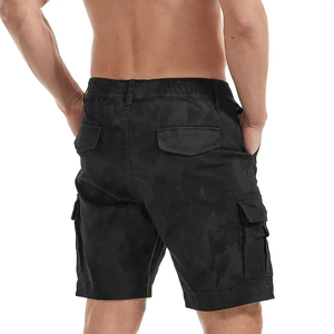 Shorts cargo mi-taille pour homme, motif camouflage, taille élastique, respirant, en toile, style décontracté, séchage rapide, fermeture boutonnée - Product Image 3