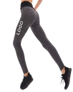 เลกกิ้งโยคะขายดี ออกแบบเองได้ เอวสูง ระบายอากาศดี ผลิตจากวัสดุวิสโคสผสมอีลาสเทน ดีไซน์เรียบง่าย ความยาวเต็มตัว - Product Image 3