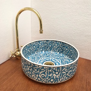 Lavabo ovale de luxe en nacre écologique, surface polie lisse, forme et couleur personnalisables pour meuble-lavabo de salle de bain - Product Image 1
