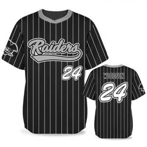 เสื้อเบสบอลผ้าโพลีเอสเตอร์เสื้อทีมออกแบบได้ตามต้องการ - Product Image 2