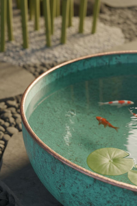 Bassin à poissons koï en cuivre artisanal pour décoration de jardin et extérieur de luxe, bassin à poissons koï en cuivre de qualité supérieure, fait main, pour l'eau de jardin - Product Image 3