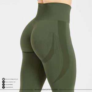 Leggings de yoga unisexe personnalisés avec logo, extensibles dans les 4 sens, avec panneau ventilé, respirants, écologiques, pour la gym, la course et l'entraînement - Product Image 6