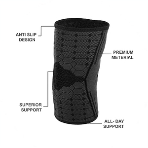 Manchon de sport élastique pour coude, avec coussinet de protection épais, unisexe adulte, en néoprène, protège-bras respirant anti-collision - Product Image 2
